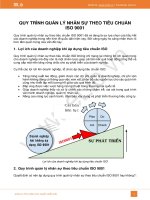 QUY TRÌNH QUẢN LÝ NHÂN SỰ THEO TIÊU CHUẨN