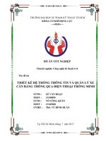 (Đồ án tốt nghiệp) Thiết kế hệ thống thông tin và quản lý xe cân bằng thông qua điện thoại thông minh