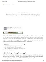 PDF Tầm Quan Trọng Của Thiết Kế Nội Thất Trường Học