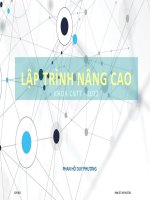 Bài giảng lập trình nâng cao 