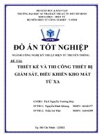 (Đồ án tốt nghiệp) Thiết kế và thi công thiết bị giám sát, điều khiển kho mát từ xa