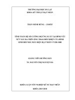 Khóa luận tính toán hệ số cường độ ứng suất tại đỉnh vết nứt xảy ra trên ống trao đổi nhiệt của bình sinh hơi nhà máy điện hạt nhân VVER 1000 