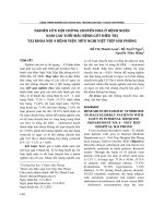 NGHIÊN CỨU HỘI CHỨNG CHUYỂN HÓA Ở BỆNH NHÂN NAM CAO TUỔI MẮC BỆNH GÚT ĐIỀU TRỊ TẠI KHOA NỘI 4 BỆNH VIỆN HỮU NGHỊ VIỆT TIỆP HẢI PHÒNG
