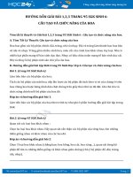 HƯỚNG DẪN GIẢI BÀI 1,2,3 TRANG 95 SGK SINH 6: CẤU TẠO VÀ CHỨC NĂNG CỦA HOA