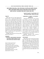 ĐẶC ĐIỂM LÂM SÀNG, CẬN LÂM SÀNG VÀ KẾT QUẢ PHẪU THUẬT ĐIỀU TRỊ PHỒNG ĐỘNG MẠCH CHỦ BỤNG DƯỚI THẬN CÓ BIẾN CHỨNG TẠI BỆNH VIỆN HỮU NGHỊ VIỆT ĐỨC