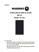 HƯỚNG DẪN SỬ DỤNG & LẮP ĐẶT BẾP TỪ MODEL: MI 1301