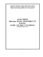 Giáo trình bảng tính điện tử excel (nghề tin học văn phòng   trung cấp) 