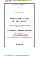 phát triển dịch vụ thẻ của bidv lạng sơn