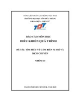 BÁO cáo môn học điều KHIỂN QUÁ TRÌNH đề tài tìm HIỂU về cảm BIẾN vị TRÍ và DỊCH CHUYỂN 