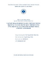 Tiểu luận Quản trị chất lượng dịch vụ: Lập kế hoạch định vị, bày trí mặt bằng dịch vụ và xây dựng quy trình cung ứng dịch vụ của doanh nghiệp Mesa Coffee and Book