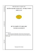 Tiểu luận một số dạng hợp đồng thuê nhà ở đang được quan tâm trên thị trường kinh doanh bất động sản việt nam 