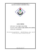 Giáo trình cấu trúc máy tính (nghề công nghệ thông tin   cao đẳng) 