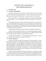 ĐÁNH GIÁ CHẤT LƯỢNG DỊCH VỤ THEO MÔ HÌNH SERVQUAL