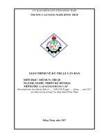 Giáo trình vẽ kỹ thuật căn bản (nghề thiết kế đồ hoạ   CĐTC) 