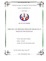 (Đồ án tốt nghiệp) Thiết kế, lập trình hệ thống hỗ trợ quản lý đoàn xe ứng dụng IoT