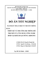 (Đồ án tốt nghiệp) Thiết kế và thi công hệ thống hỗ trợ mở cửa ứng dụng công nghệ RFID tại khách sạn dùng Arduino