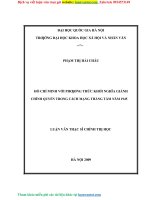 HỒ CHÍ MINH VỚI PHƯƠNG THỨC KHỞI NGHĨA GIÀNH CHÍNH QUYỀN TRONG CÁCH MẠNG THÁNG TÁM NĂM 1945 LUẬN VĂN THẠC SĨ CHÍNH TRỊ HỌC