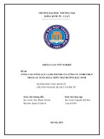 Khóa luận nâng cao năng lực cạnh tranh của công ty TNHH thực phẩm an toàn busa trên thị trường bắc ninh 