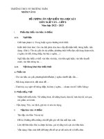 Đề cương ôn tập học kì 1 môn Ngữ văn lớp 8 năm 2022-2023 - Trường THCS Võ Trường Toản