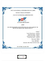 TOPIC HS CODE DETERMINATION FOR LONGANS AND GASOLINE OF RON 90 AND ABOVE, BUT BELOW RON 97 