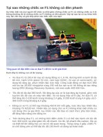 Tại sao những chiếc xe f1 không có đèn phanh 