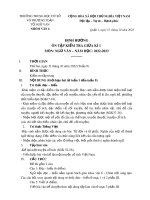 Đề cương ôn tập giữa học kì 1 môn Ngữ văn lớp 6 năm 2022-2023 - Trường THCS Võ Trường Toản