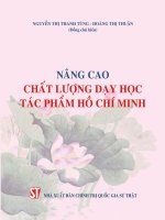 Phương pháp nâng cao chất lượng dạy học tác phẩm Hồ Chí Minh: Phần 1