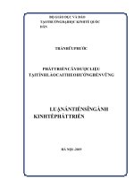 Phát triển cây dược liệu tại tỉnh lào cai theo hướng bền vững 