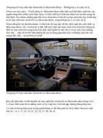 Tổng hợp 45 loại cảnh báo chính trên xe mercedes benz – những lưu ý và cách xử lý 