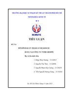 TIỂU LUẬN đề tài mô HÌNH QUẢN TRỊ QUAN hệ KHÁCH HÀNG tại CÔNG TY TNHH SHOPPE 