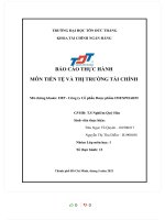 BÁO cáo THỰC HÀNH môn TIỀN tệ và THỊ TRƯỜNG tài CHÍNH mã chứng khoán IMP   công ty cổ phần dược phẩm IMEXPHARM 