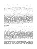 Thực trạng giáo dục hướng nghiệp cho học sinh phổ thông và định hướng phát triển dạy học phân hóa theo chương trình quốc gia mới