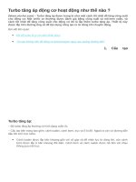 Turbo tăng áp động cơ hoạt động như thế nào  