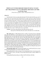 Pháp luật về thẩm định đề nghị xây dựng văn bản quy phạm pháp luật của Hội đồng nhân dân cấp tỉnh