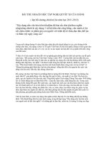 Trong suốt chặng đường 81 năm lãnh đạo nhân dân,tiến hành thắng lợi các cuộc kháng chiến chống xâm lược, xây dựng và bảo vệ Tổ quốc Việt Nam Xã hội chủ nghĩa, Đảng ta luôn quan tâm toàn diện, nhận thức sâu sắc về vị trí, vai trò và sức mạnh văn hóa đối v