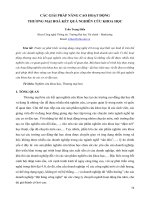 Các giải pháp nâng cao hoạt động thương mại hóa kết quả nghiên cứu khoa học