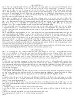 Bài 1: Một vật nặng bằng gỗ, hình trụ, hai đầu hình nón (giúp giảm sức cản của môi trường khi vật di chuyển) được thả xuống không có vận tốc ban đầu từ độ cao 15 cm xuống nước