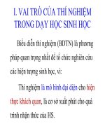 II. BẢN CHẤT PHƯƠNG PHÁP BIỄU DIỄN THÍ NGHIỆM