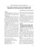 Chất lượng cuộc sống và các yếu tố liên quan trên bệnh nhân cao tuổi loãng xương và thiếu xương