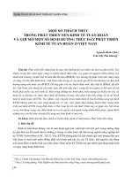 Một số thách thức trong phát triển nền kinh tế tuần hoàn và gợi mở một số định hướng thúc đẩy phát triển kinh tế tuần hoàn ở Việt Nam