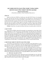 Quy định chuyển giao công nghệ và hoạt động chuyển giao công nghệ ở trường đại học