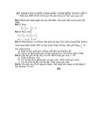 ®Ò  kh¶o s¸t chÊt l­îng ®Çu n¨m m«n to¸n líp 7