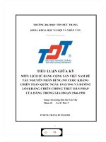 NGUYÊN NHÂN BÙNG nổ CUỘC KHÁNG CHIẾN TOÀN QUỐC NGÀY 19121941 và ĐƯỜNG lối KHÁNG CHIẾN CHỐNG THỰC dân PHÁP của ĐẢNG TRONG GIAI đoạn 1946 1950 