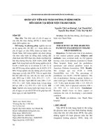 Khảo sát tiền đái tháo đường ở bệnh nhân đến khám tại Bệnh viện Thanh Nhàn