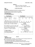 TUẦN 15                          BUỔI CHIỀU