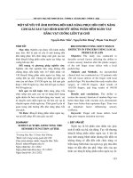 Một số yếu tố ảnh hưởng đến khả năng phục hồi chức năng cảm giác sau tạo hình khuyết hổng phần mềm ngón tay bằng vạt cuống liền tại chỗ