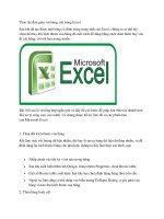 Thao tác đơn giản với hàng, cột trong excel 