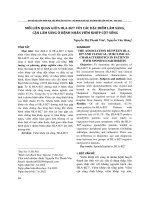 Mối liên quan giữa HLA-B27 với các đặc điểm lâm sàng, cận lâm sàng ở bệnh nhân viêm khớp cột sống