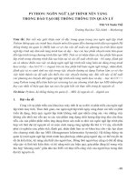 Python: Ngôn ngữ lập trình nền tảng trong đào tạo hệ thống thông tin quản lý