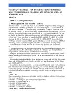 TIỂU LUẬN TRIẾT HỌC : VẬN  DỤNG HỌC THUYẾT HÌNH THÁI KINH TẾXÃ HỘI TRONG QUÁ TRÌNH XÂY DỰNG CHỦ NGHĨA XÃ HỘI Ở VIỆT NAM